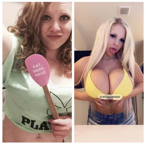 Before and After my bimbofication! by Hotbustybarbiex