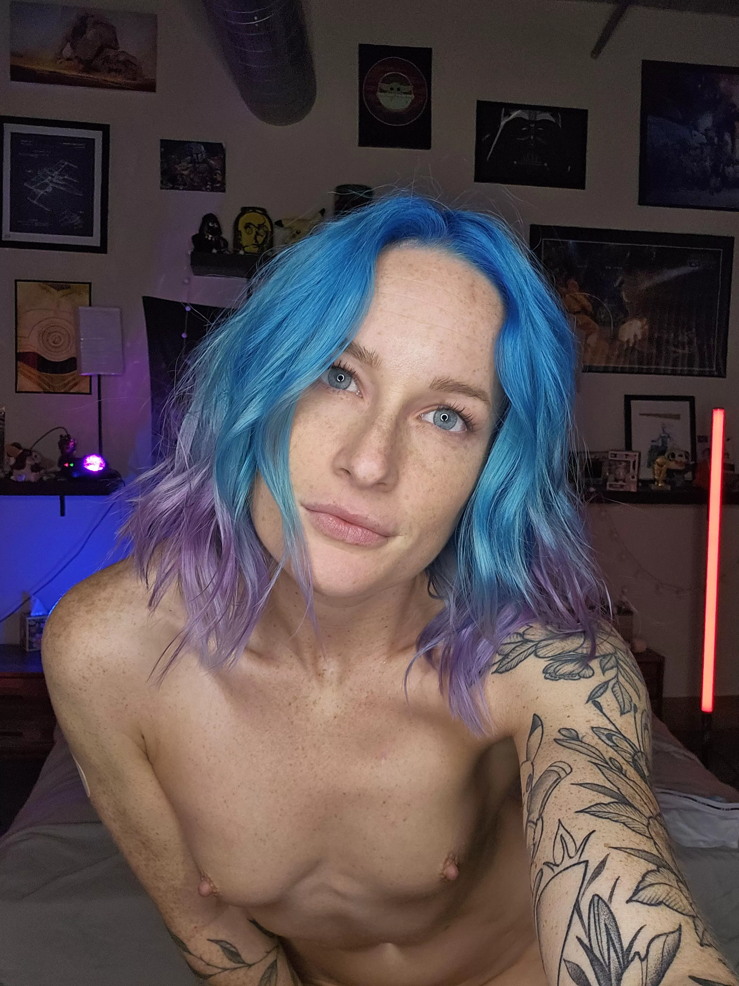 Blue hair + small tits?? 😈 posted by _MyLittlePanda_