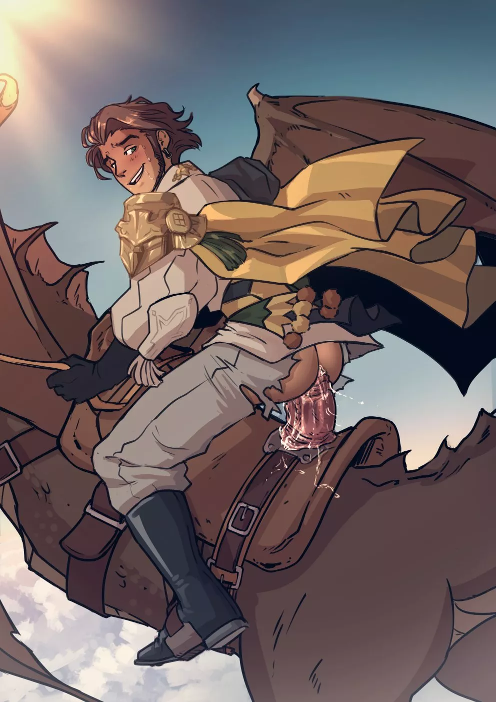 [Fire Emblem Three Houses] Claude riding dildo on Wyvern (bootyelectric) posted by LOZLover90