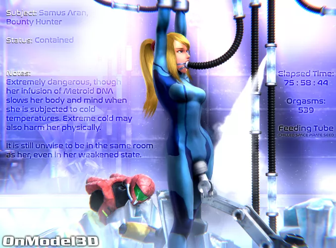 Not taking any chances with Samus, art by onmodel3d by notsoupforwork