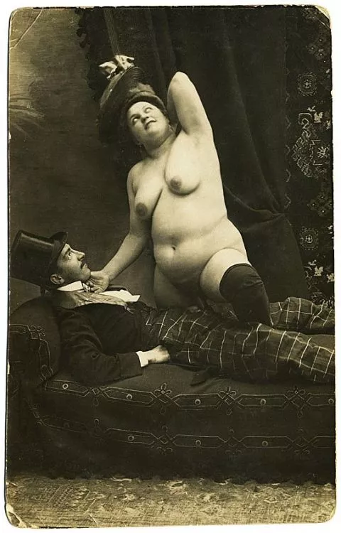 Sir, Noises from below stairs at 2am. I creep down with my service revolver, to discover maid Beatrice with that blaggard greengrocer. He has given her a hat 'similar to which the ladies do wear' and is giving her much more at which point I do interven posted by Sir_Lord_B