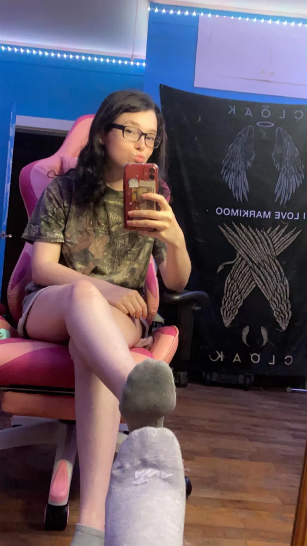 Take my socks off and give them a bath with your tongue! OC posted by AnnaKit46290