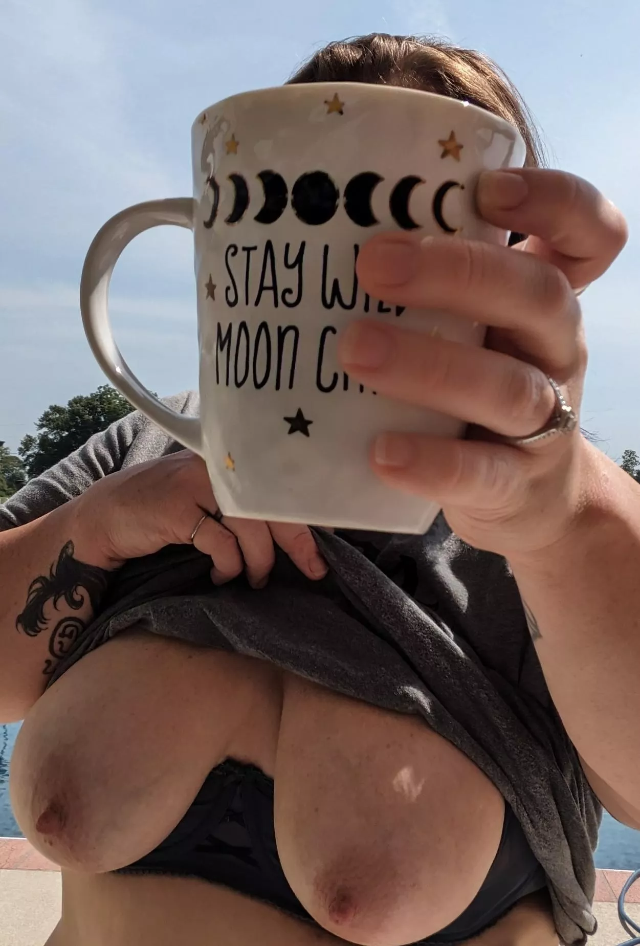 What do the moon, my cup, and my titties have in common?! They are all Full!! 🌕😈 posted by The_real_Mrs_S