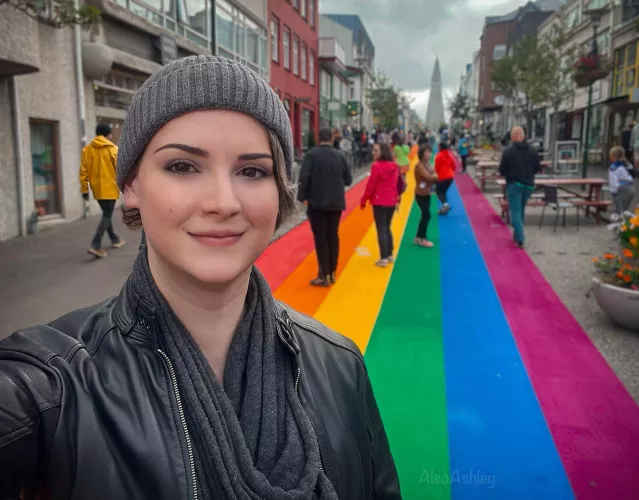 A Femboy in Reykjavik 🇮🇸 Still looking femme in my natural mode is my new favorite 😁 by AlsoAshley