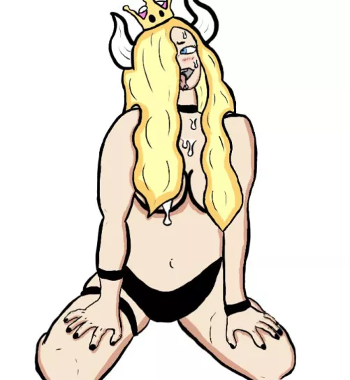 Bowsette drawing by Time-Hamster-9827