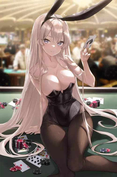 Casino Bunny [Artist's Original] by CheetahSperm18