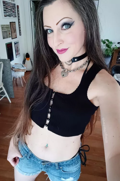 crop top over my bikini by littlegothinheels