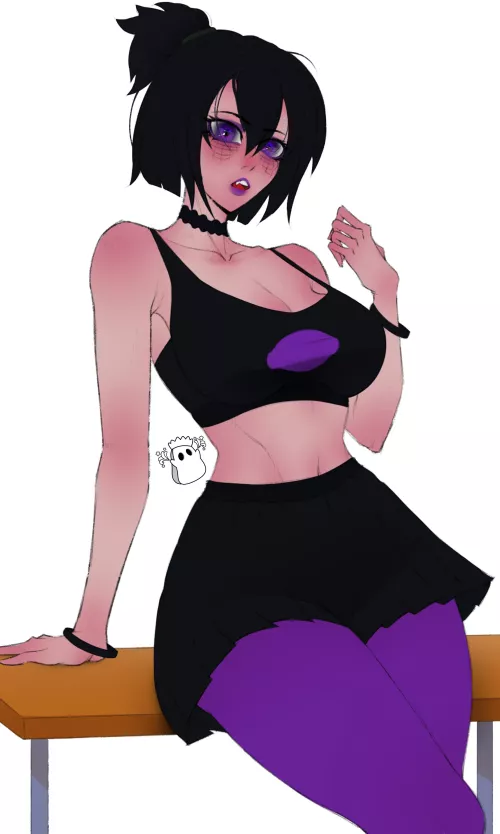 Everyone's favorite big tiddied goth gf, Sam Manson (SpellKasper) [Danny Phantom] by Chaotic_SpellKasper