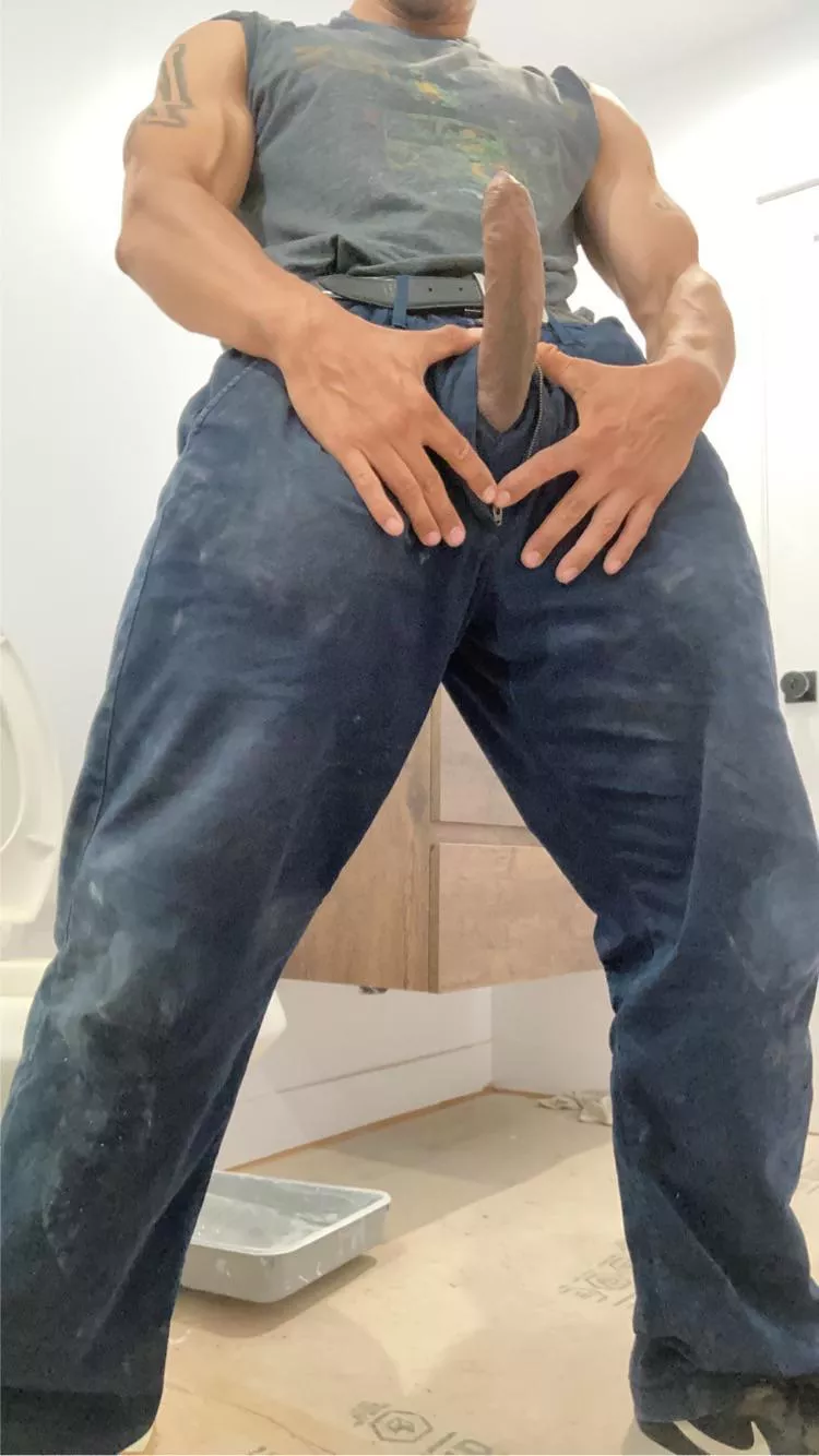 Hard to keep it in at work. Got somewhere I can hide it? posted by AdonisFit69