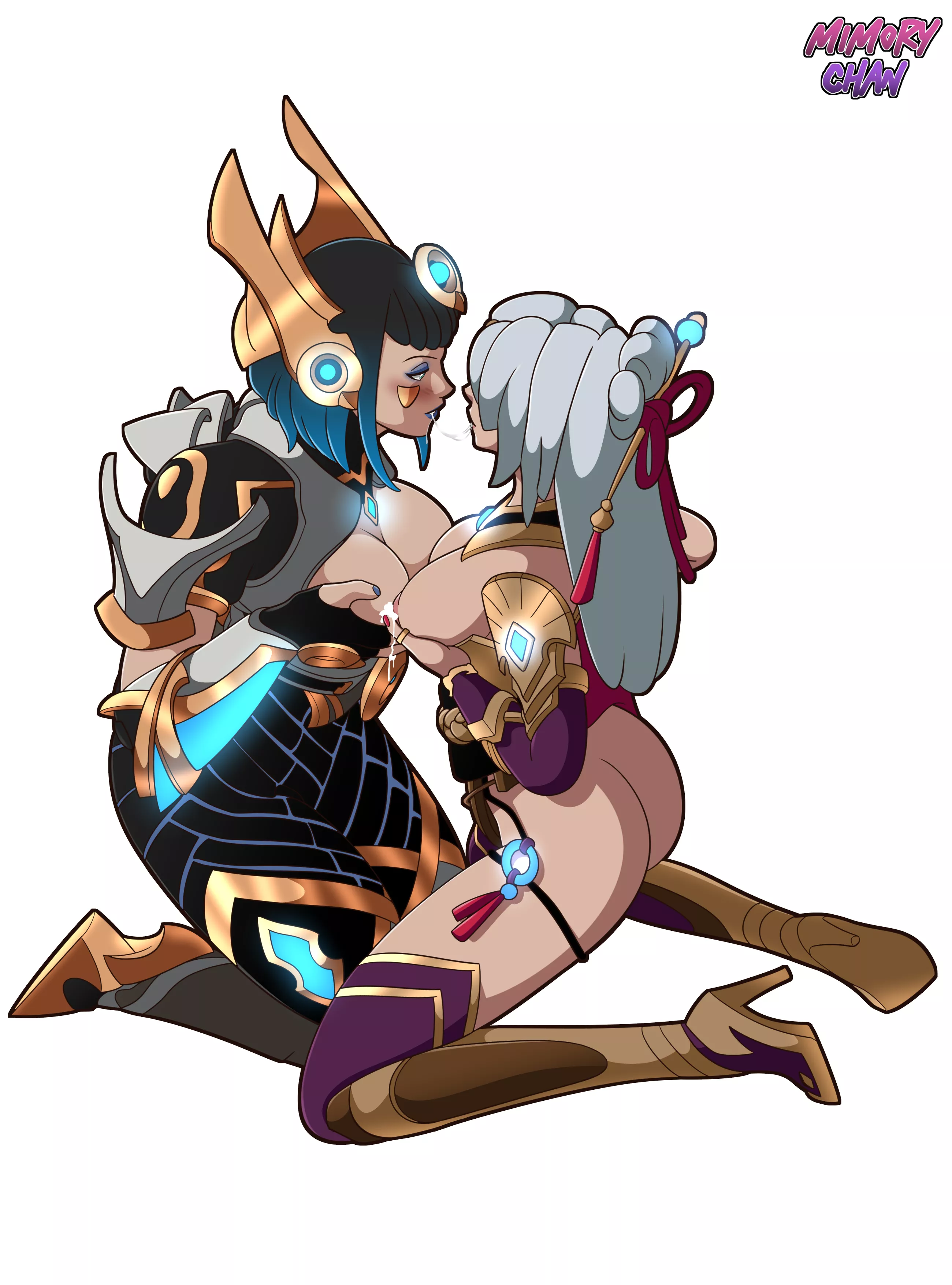 Mei and Lian rubbing their tits together (MimoryChan) posted by SpringInHyrule