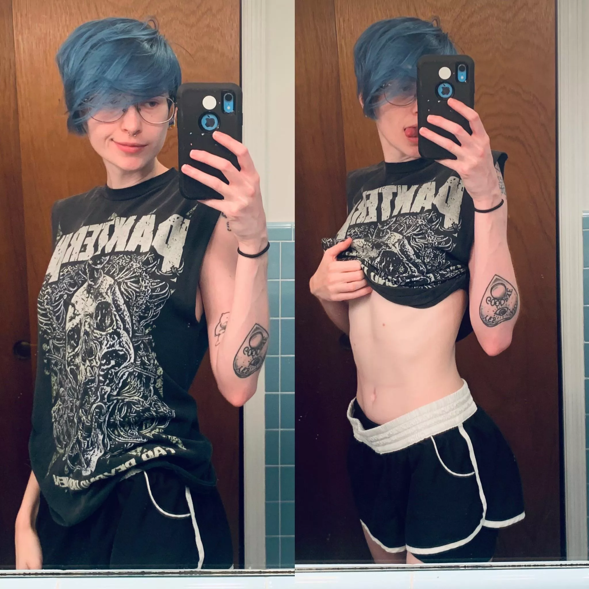 punk neon babe 💙 posted by dejectedwraith