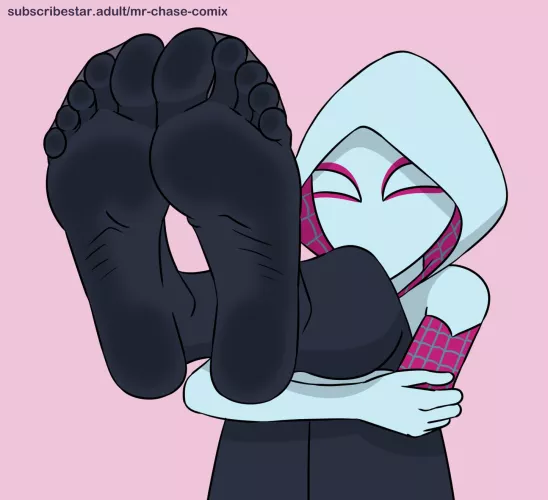 SPIDER-GWEN FEET HOT (MR-CHASE-COMIX) [SPIDERMAN] by dr_coco69