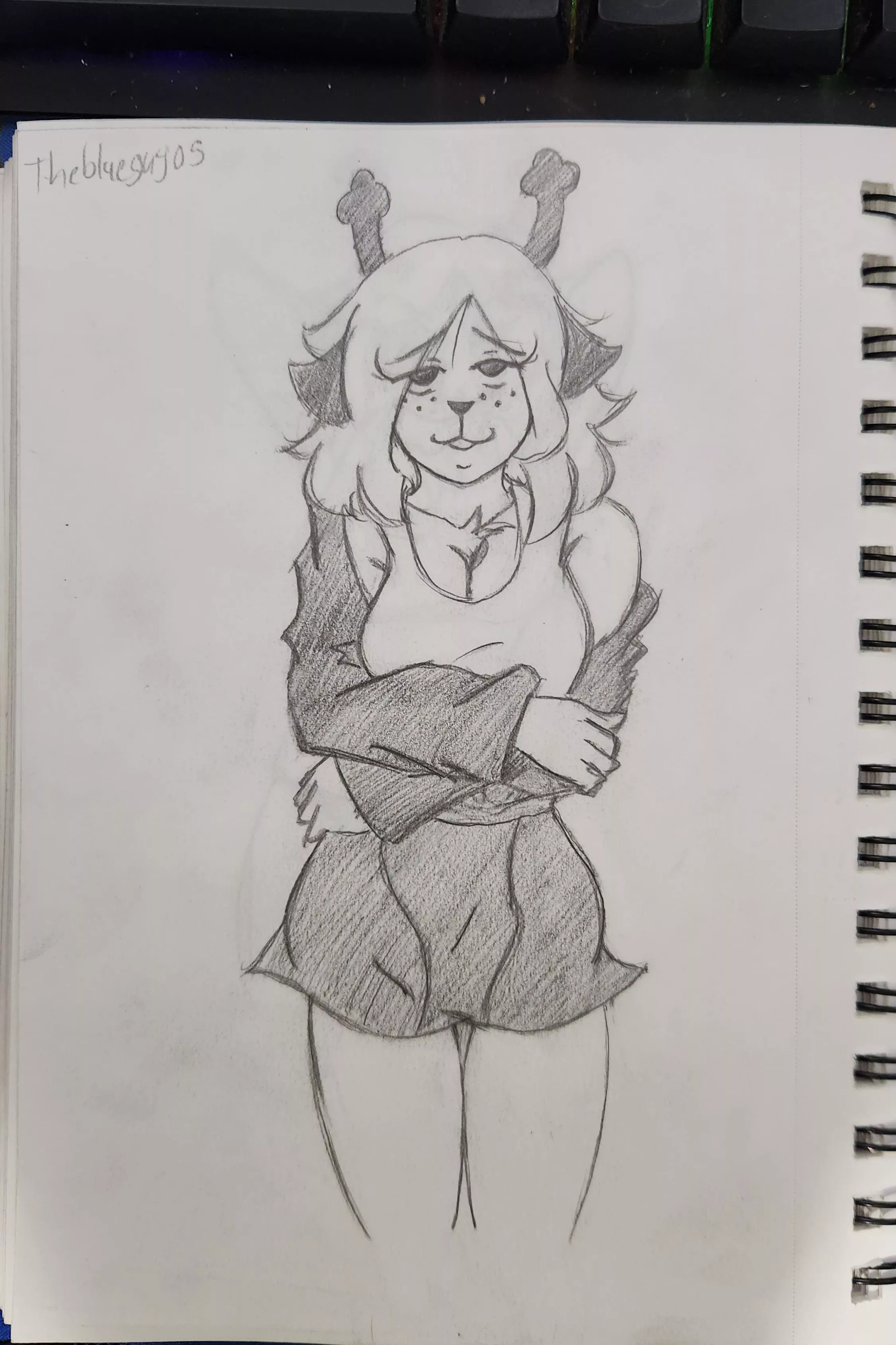 Whenever [Noelle] is in heat, she starts to strip posted by theblueguy05