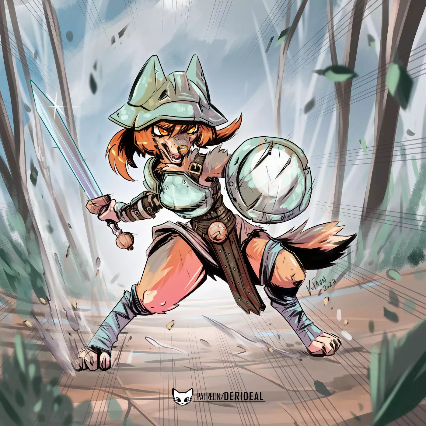 Fierce warrior (art by me) posted by derideal