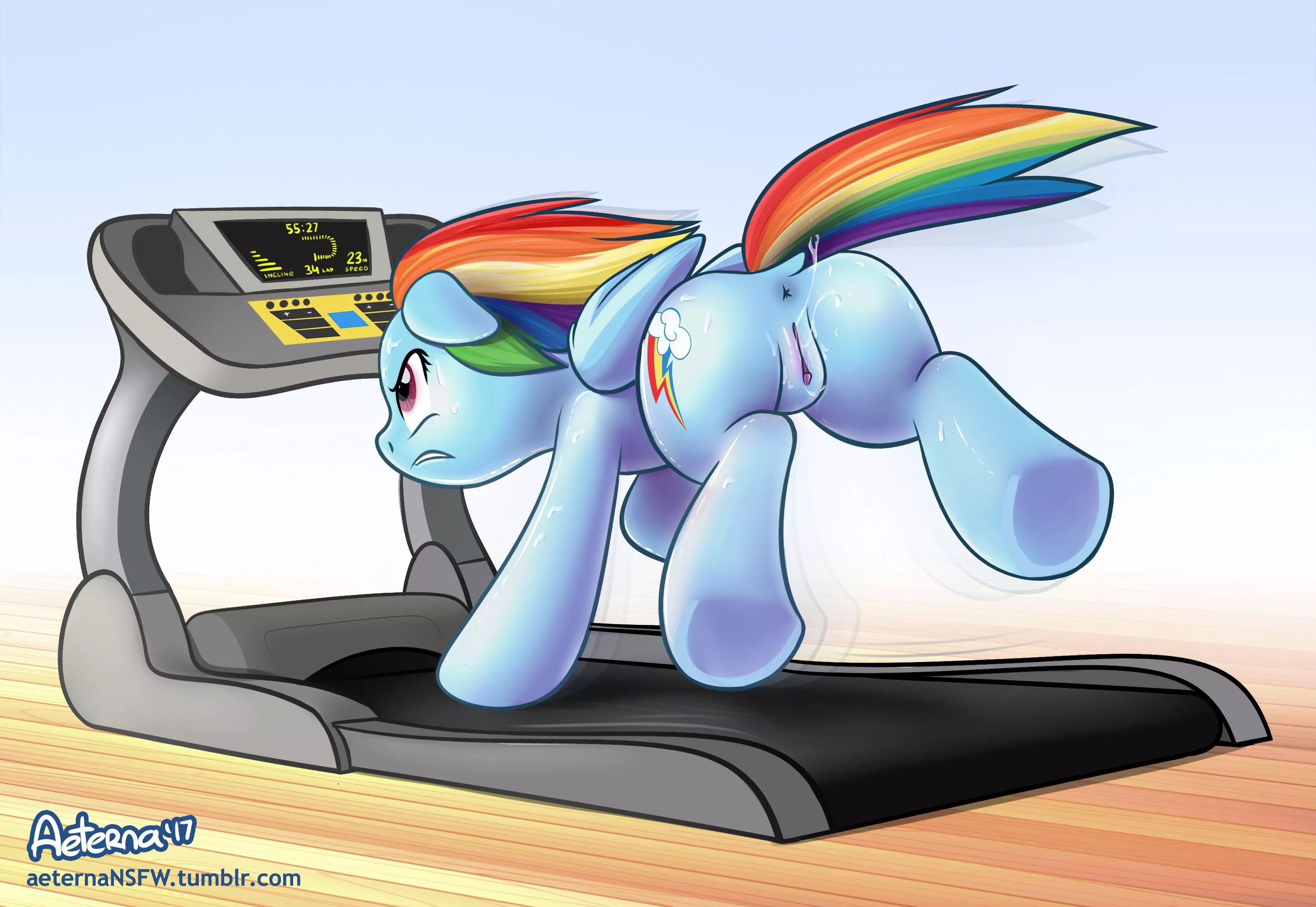 Gotta go fast (artist:aeterna) posted by PonyClopAccount