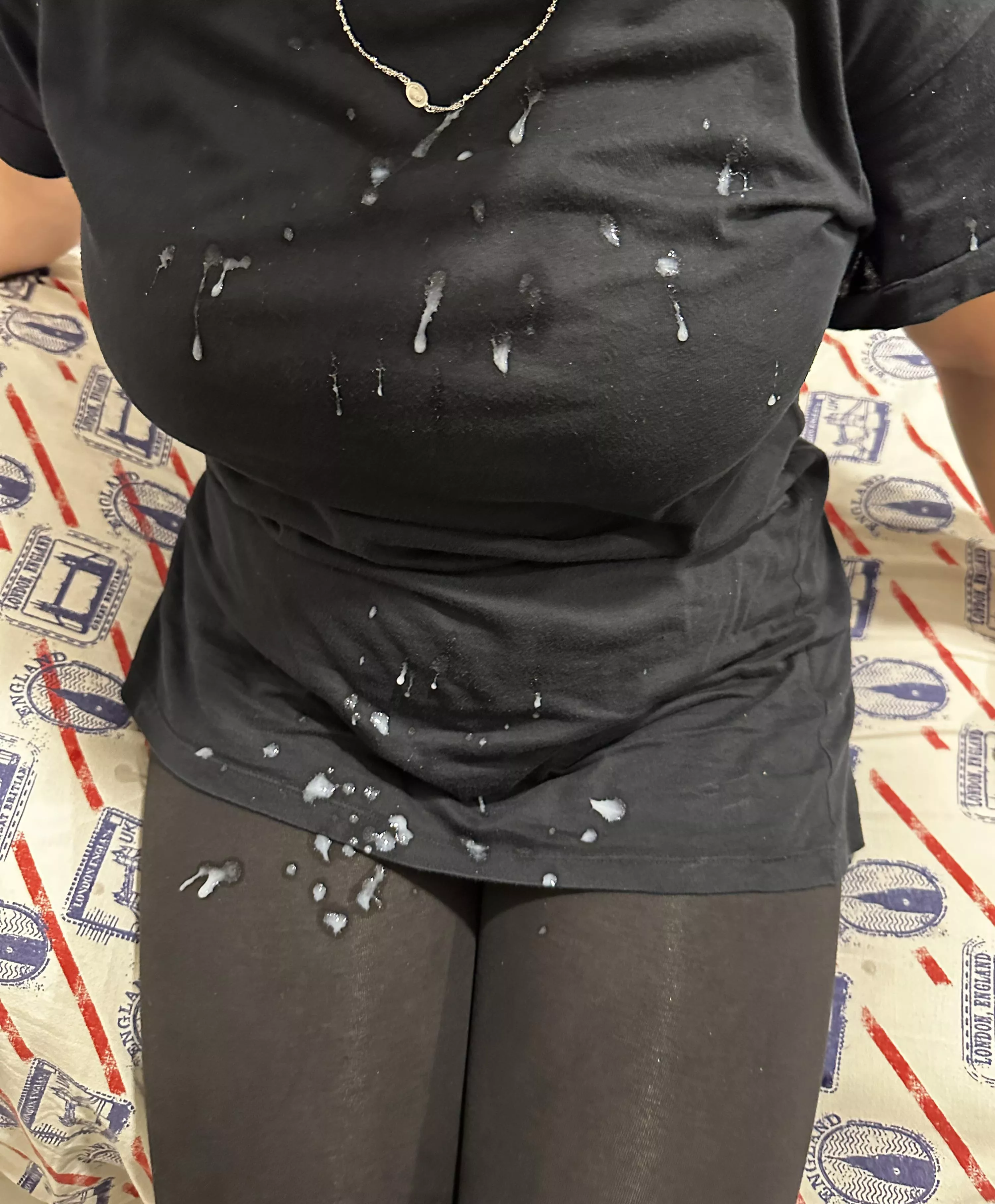 He sprayed all over my clothes 👀 posted by roxy_and_george