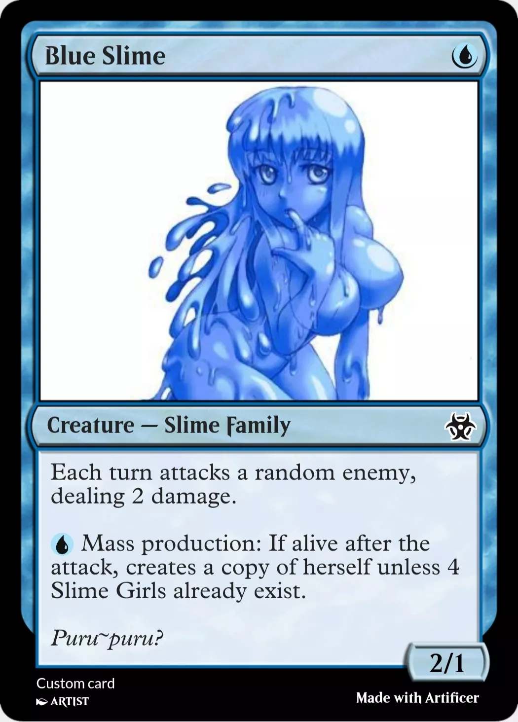 I don't know much about Magic: the Gathering, but I created a card based on it. posted by FreeRoamed