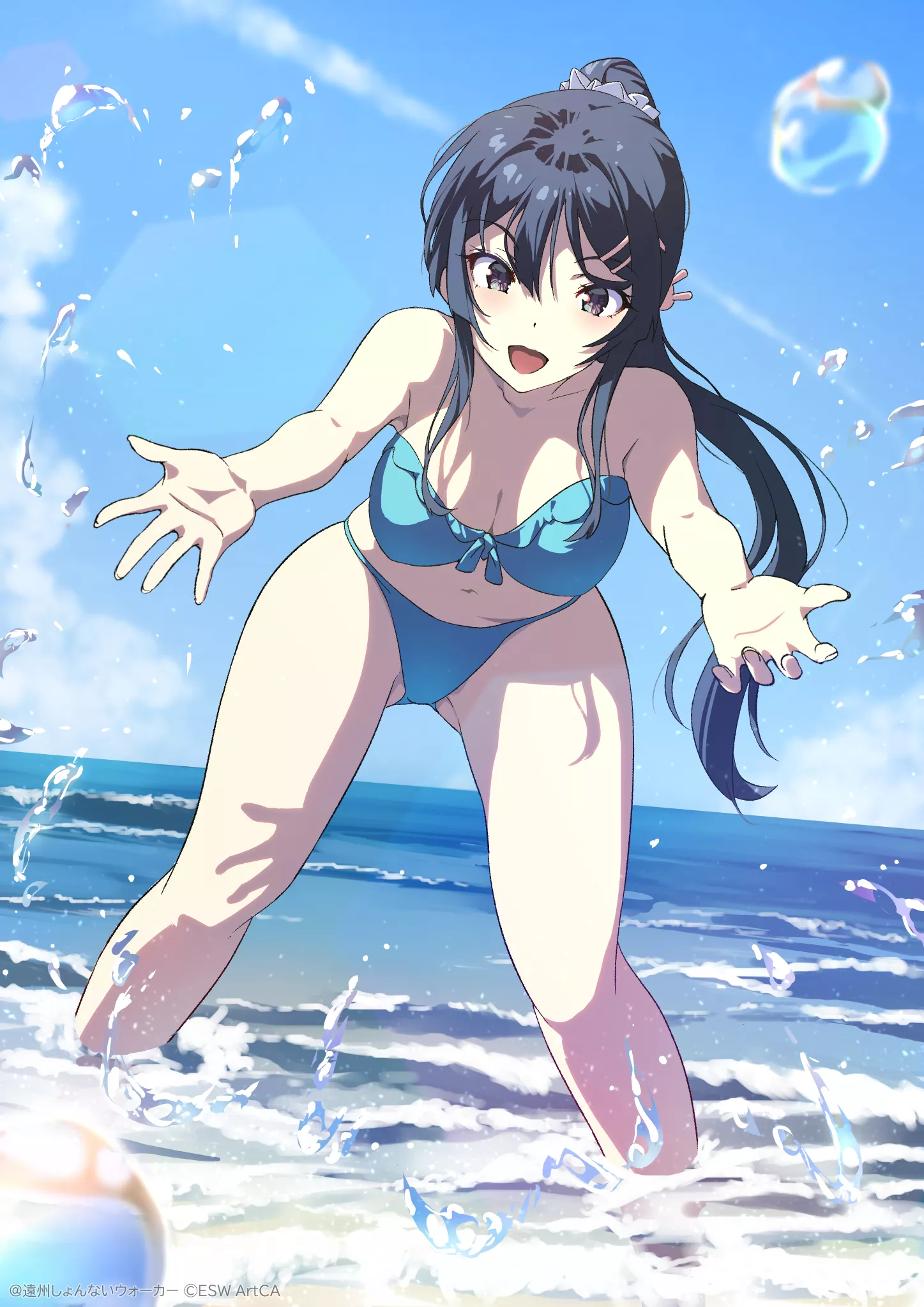 Mai splashing in water posted by xSaviour_N