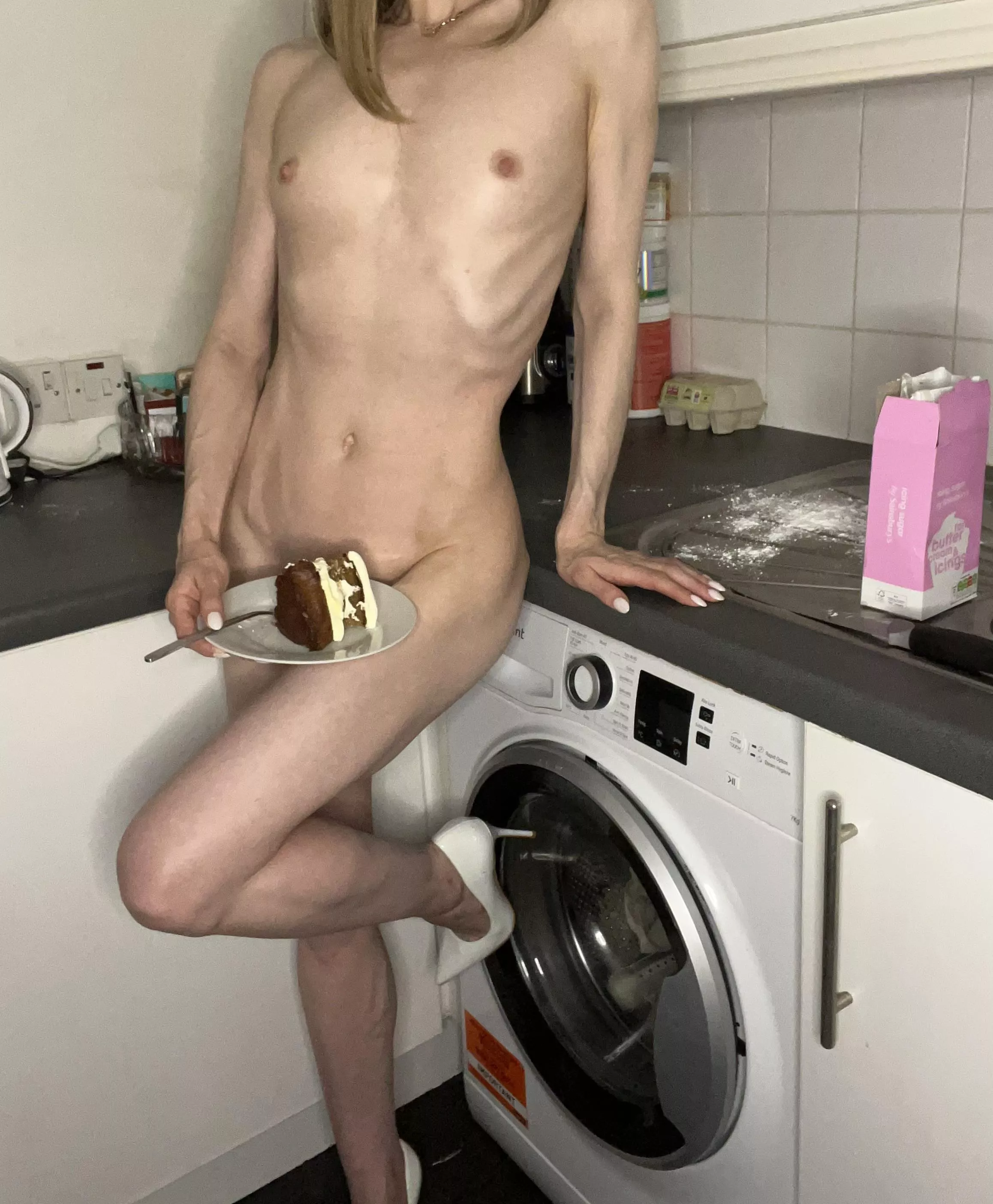 Me or cake? posted by Poppypetite