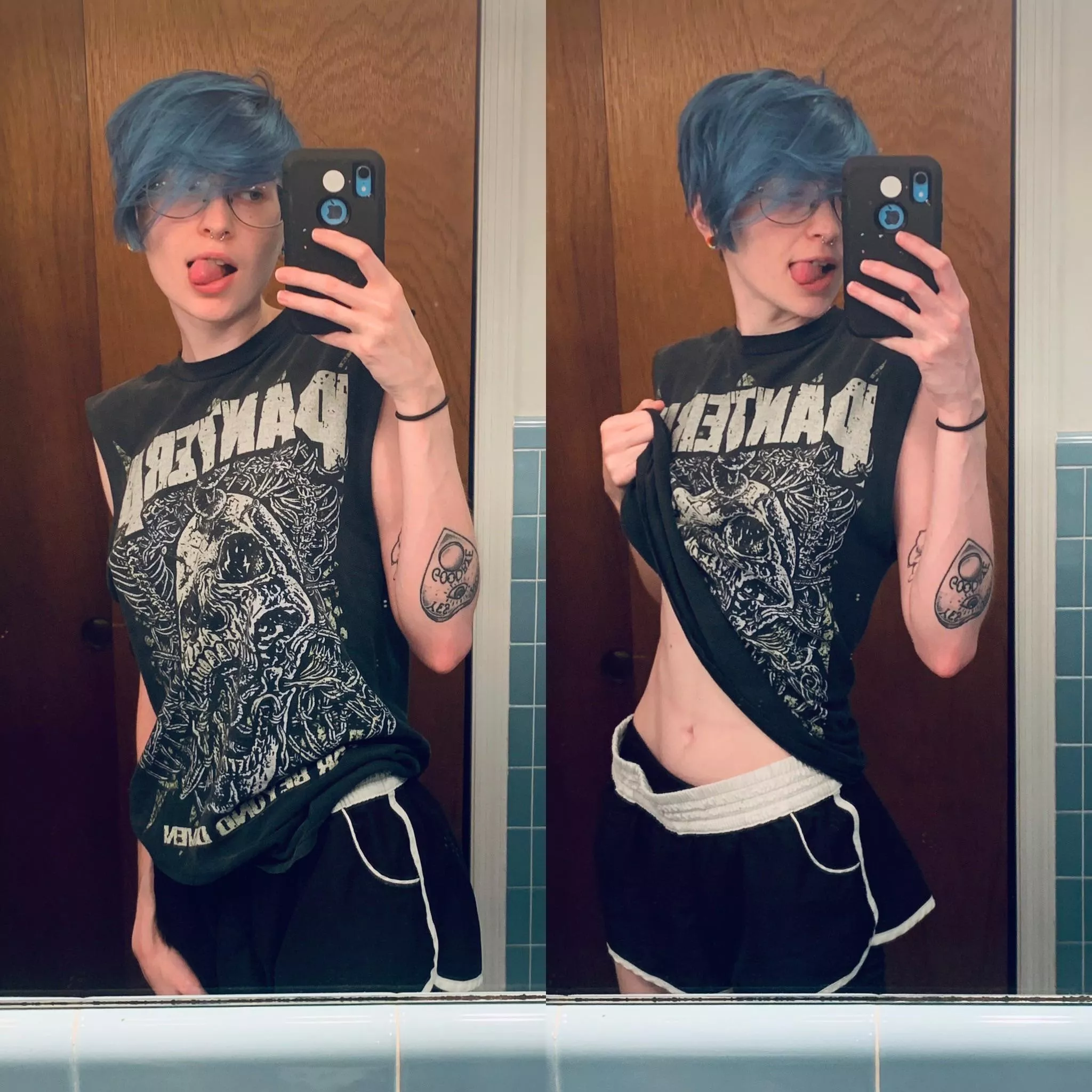 metal head gf that sends you pics like this>>> posted by dejectedwraith