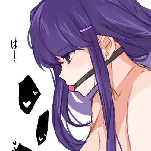 (OC) Ballgag Yuri by lewdxine