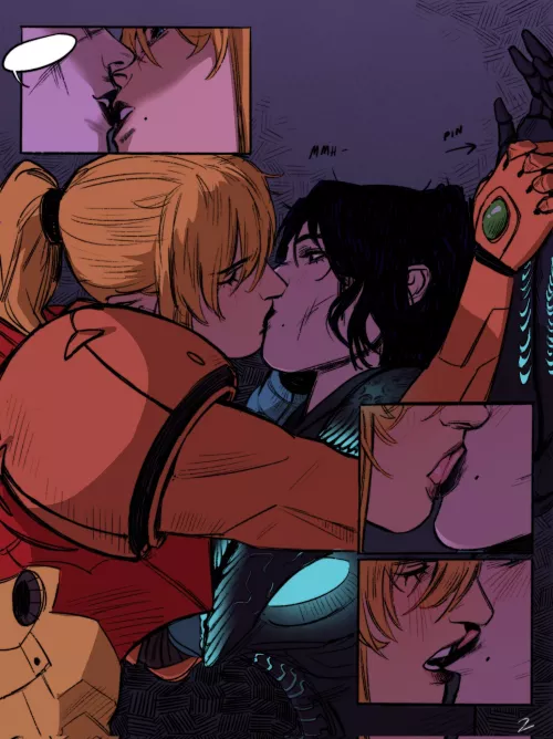 Samus x Dark Samus (Scubabyy) [Metroid] by Seaquences