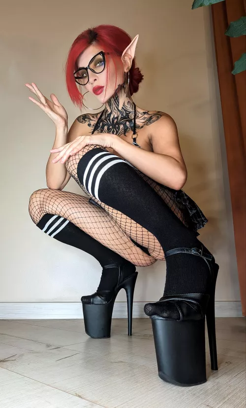 Wanna take my socks off with your teeth? by Vampandbeauty