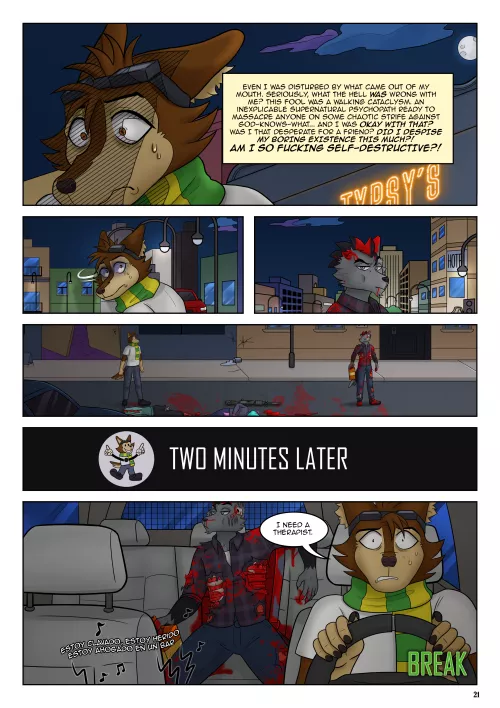 [X: Gore] STRAYS in PARADISE 1. Something To Do (pg 21) by Lil_Melon87