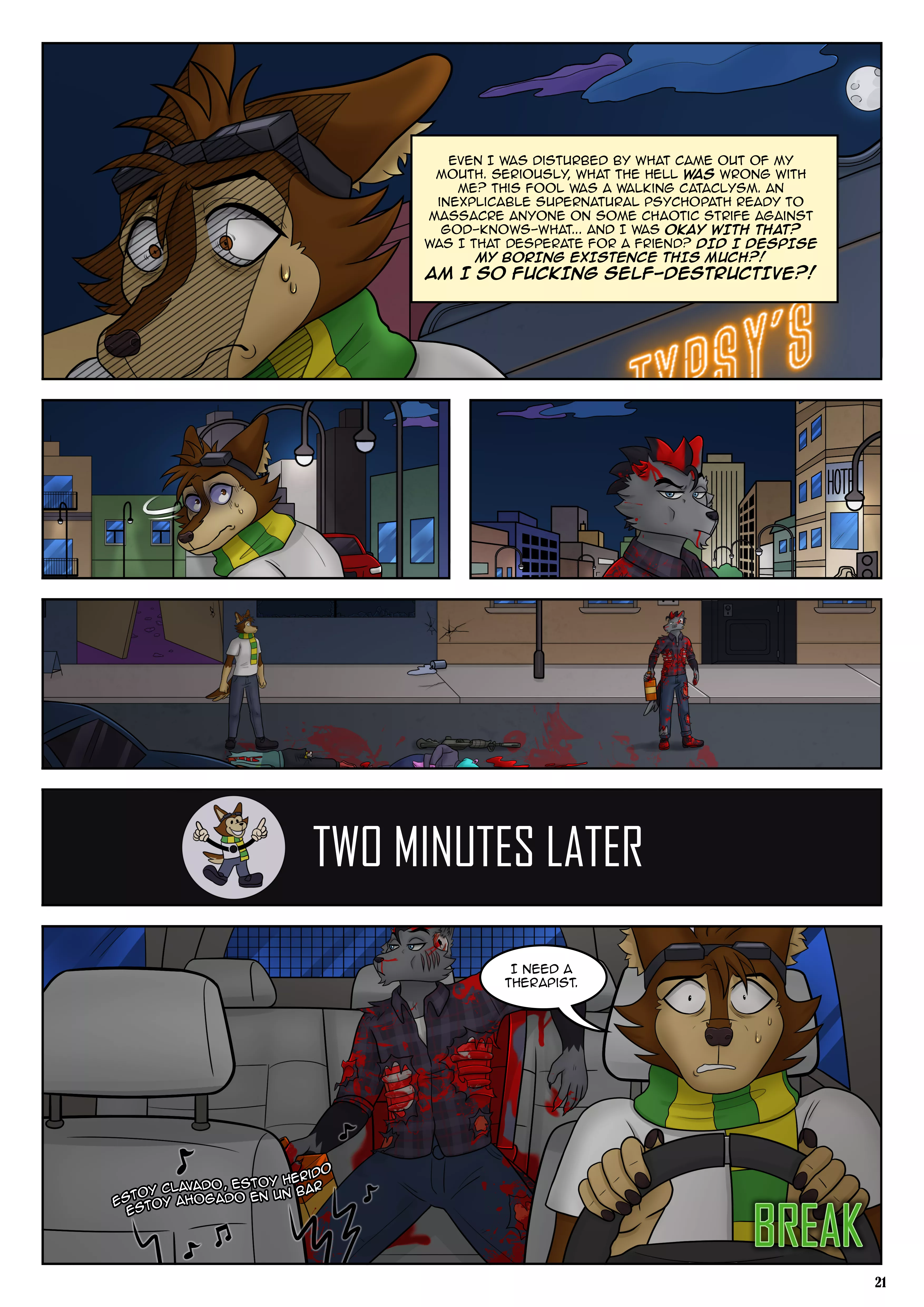 [X: Gore] STRAYS in PARADISE 1. Something To Do (pg 21) posted by Lil_Melon87