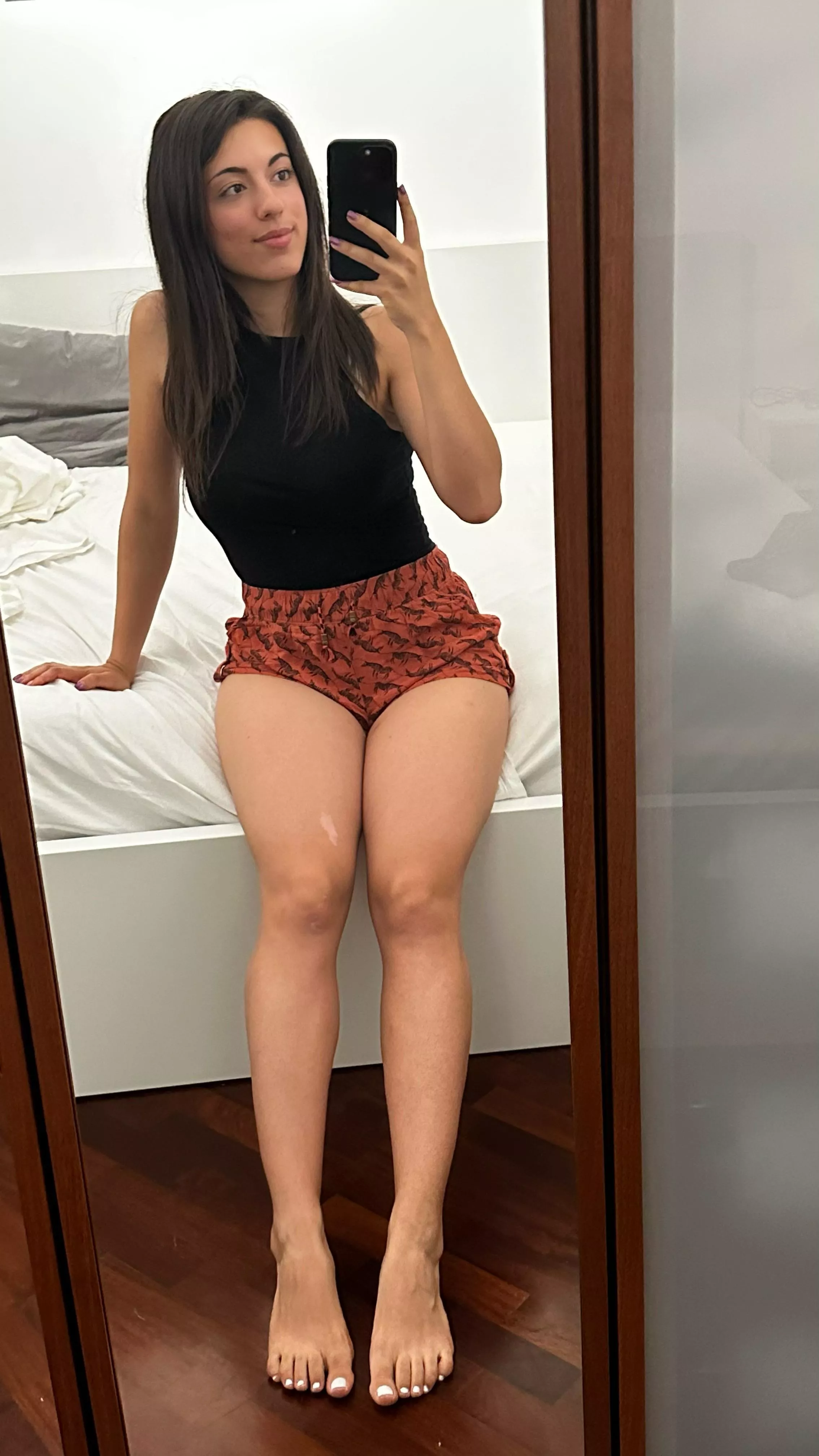 A cute hidden in the mirror posted by little__devill