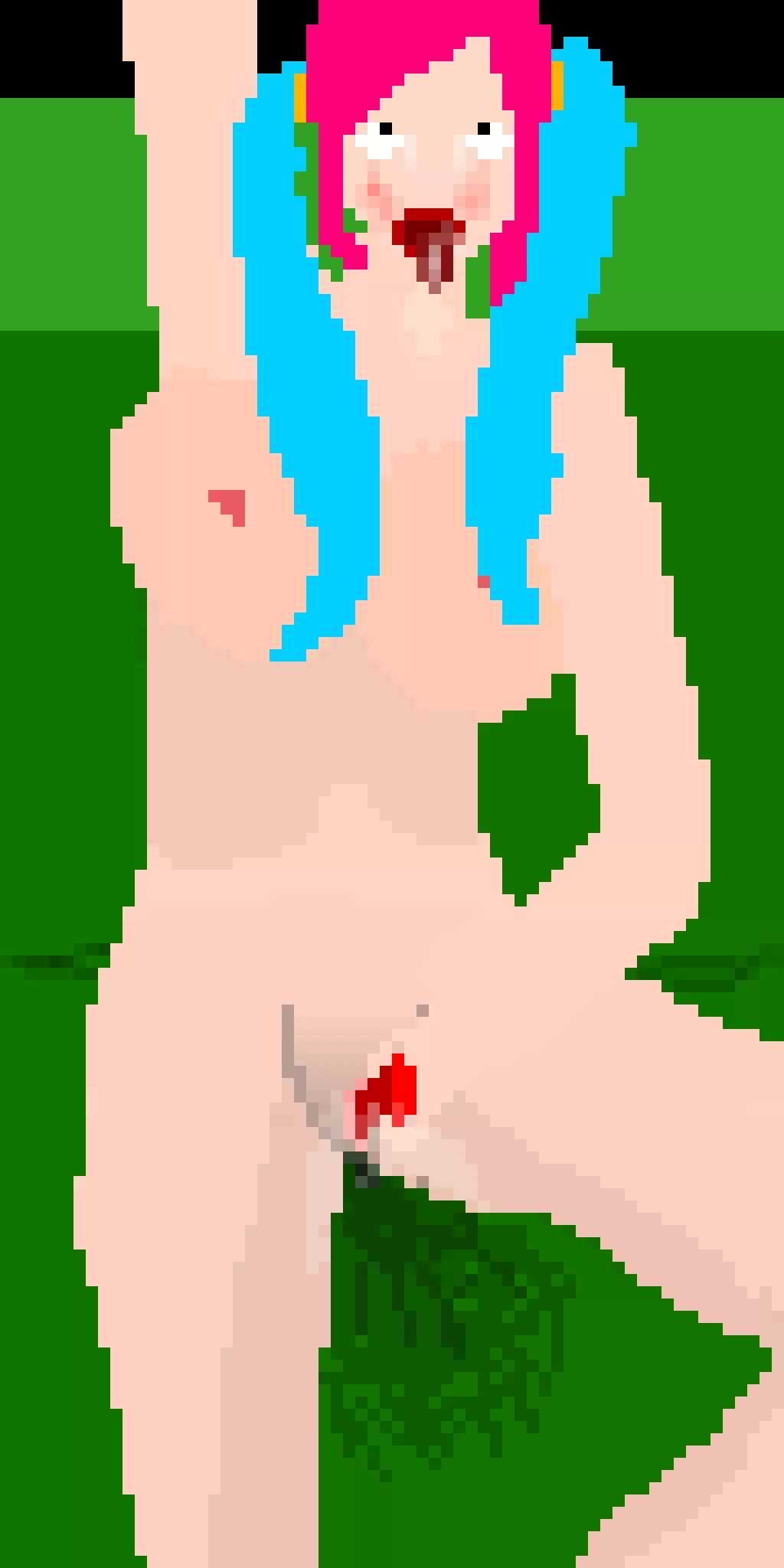 As requested girl with pink and blue hair posted by slightly_horny_thing