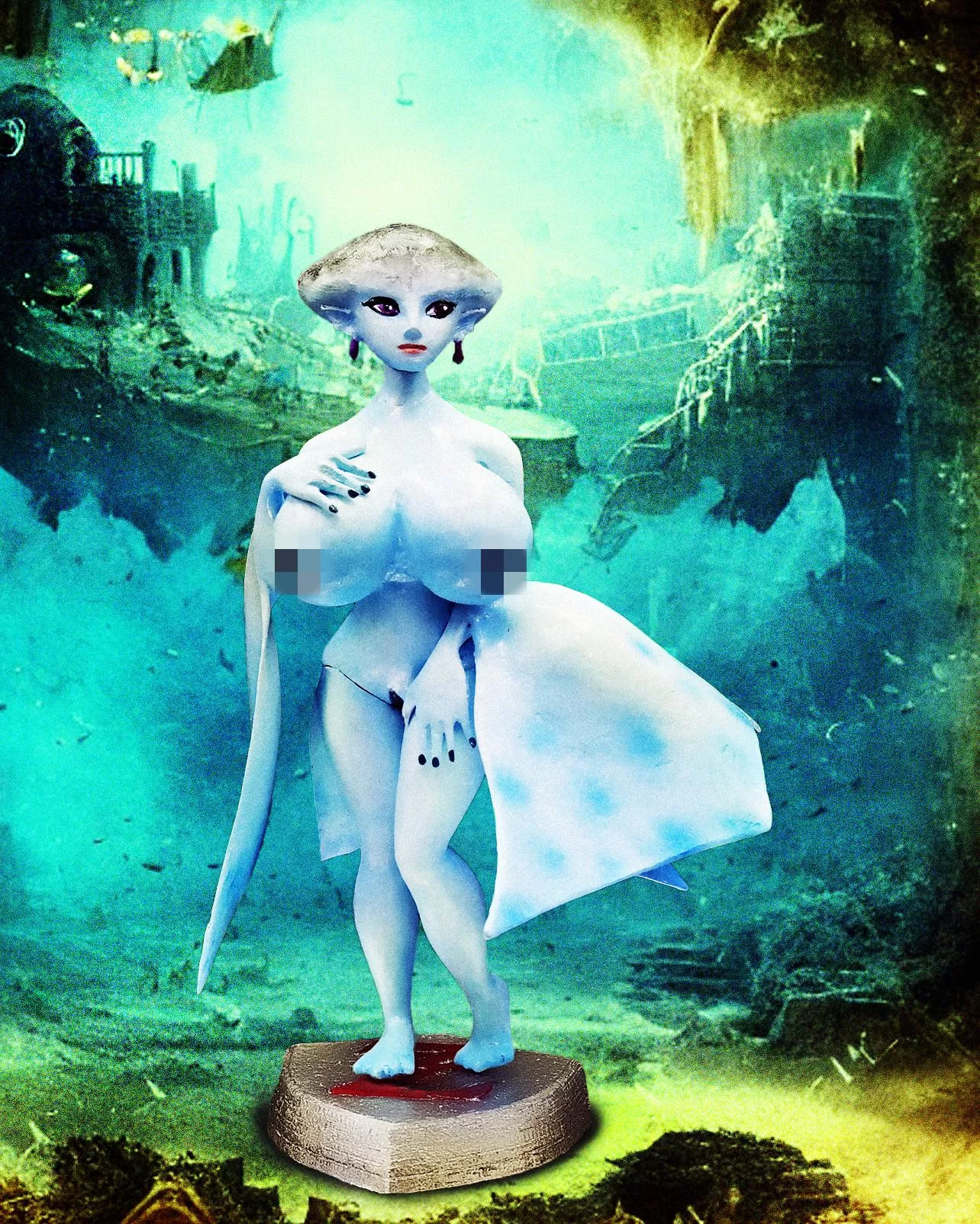 Custom NSFW statue Ruto Princess, by Me posted by pit80