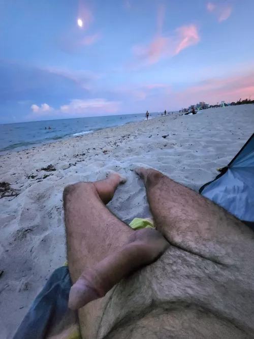 Early evening beach boner by fe888