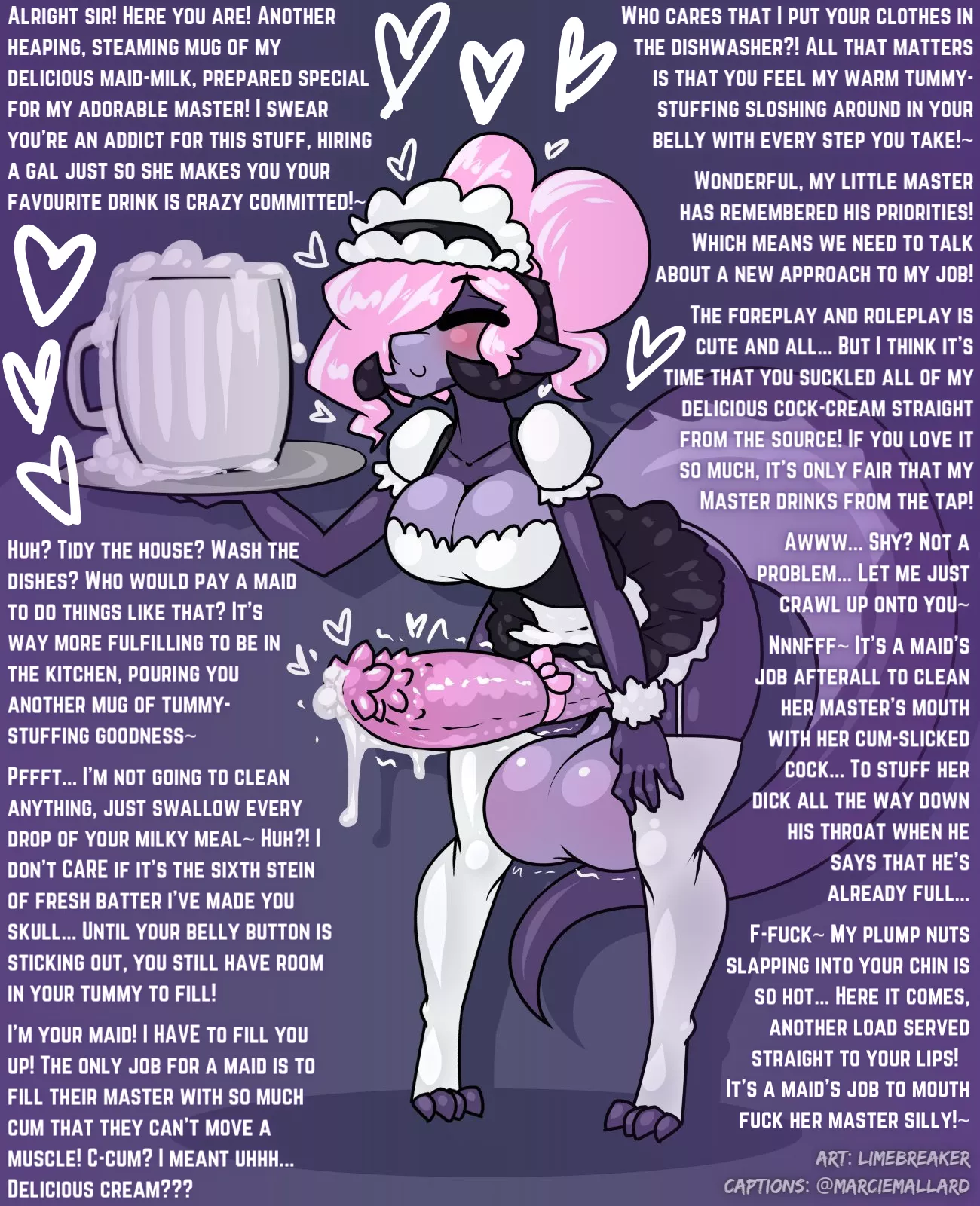 Enjoy your Maid's Milk~ [POV] [Futanari] [Furry] [Roleplay] [Maid] [Gokkun] [Cumflation] [Deepthroat] [Request] posted by MarcieMallard