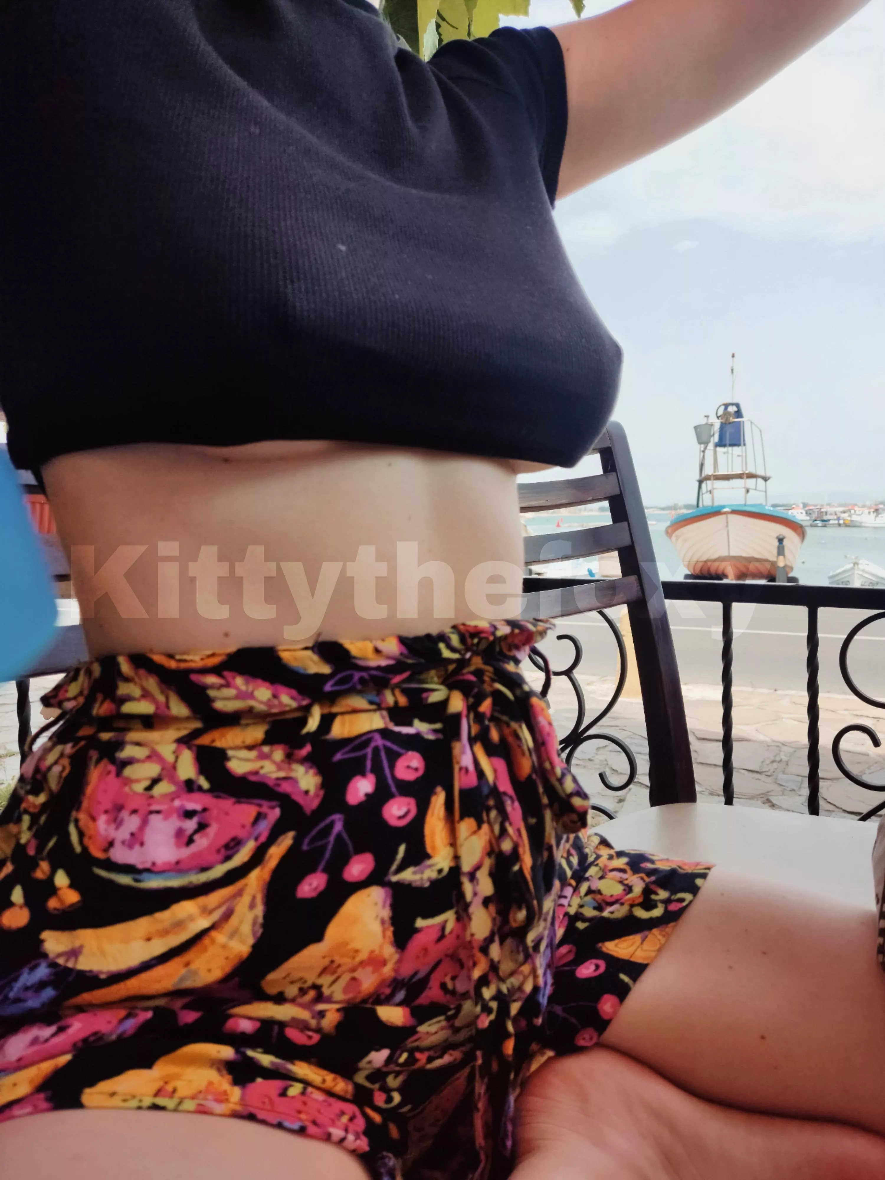 I definitely loved all the eyes on me while having a drink posted by kittythefoxy