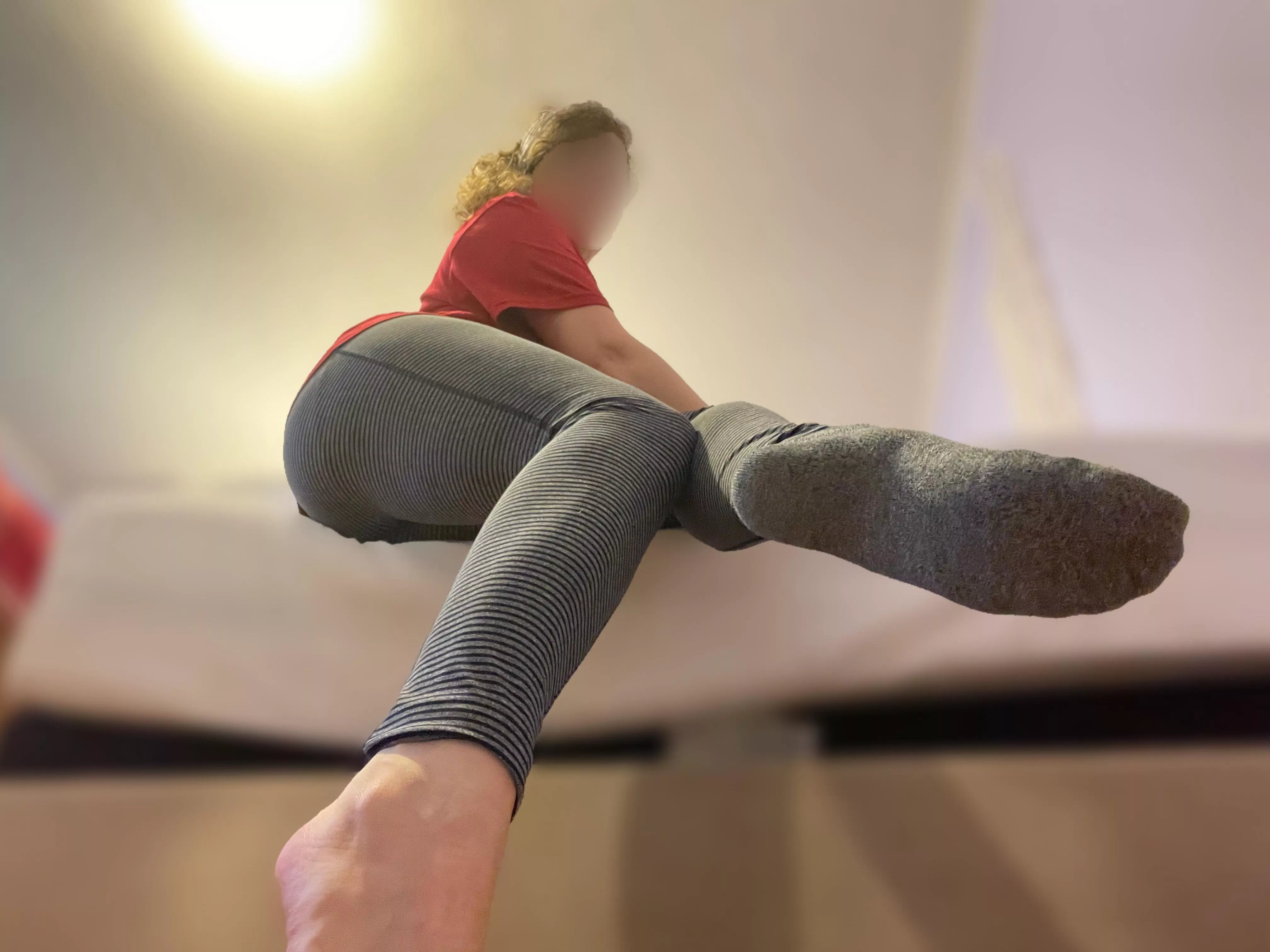 I love my little sock boys looking up at me ❤️ posted by thesockstress