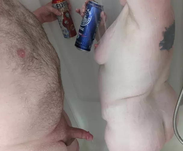 It's a little bit past international beer day, but heres a blackberry surge and an elysian full contact by Ramama92