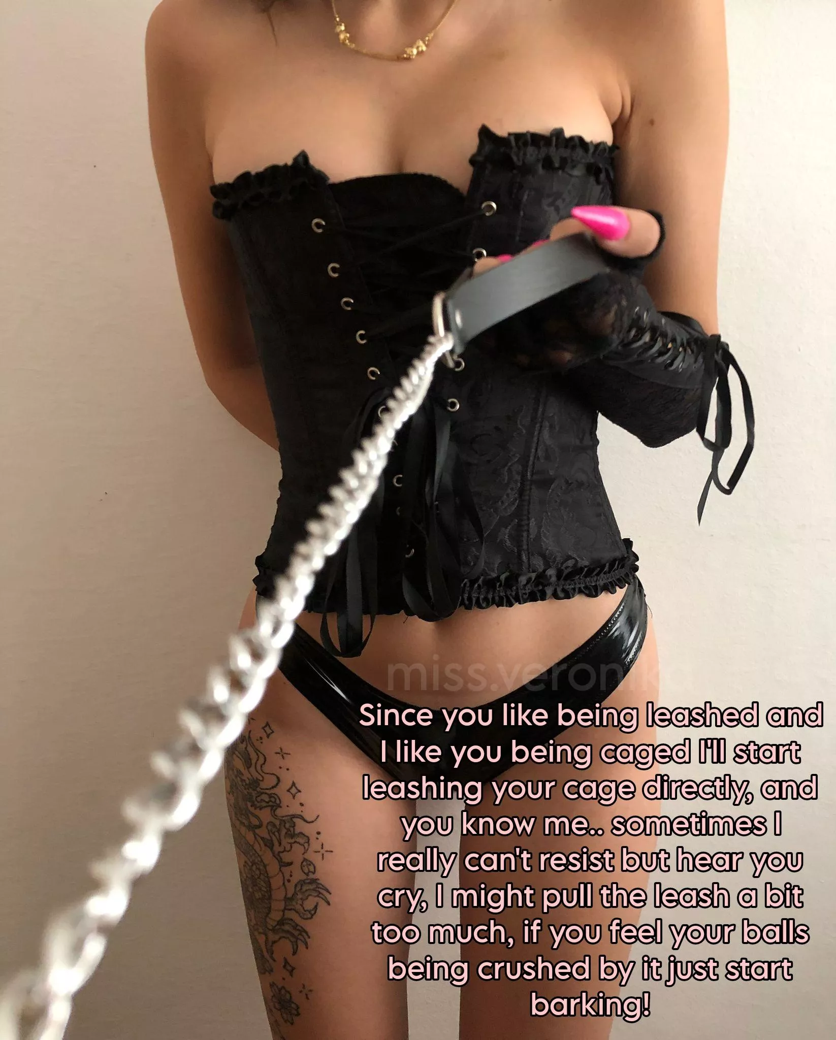 Leashed cage is a good idea don't you think? posted by Miss_Veronika