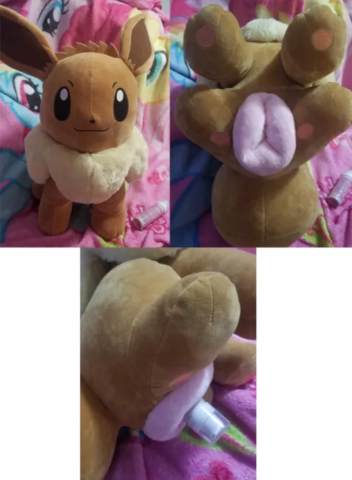 Recently commissioned NSFW fuckable feral female large Pokemon Eeveelution Eevee with one useable canine pussy/cookie [F] (Furrysale) by Furry-sale