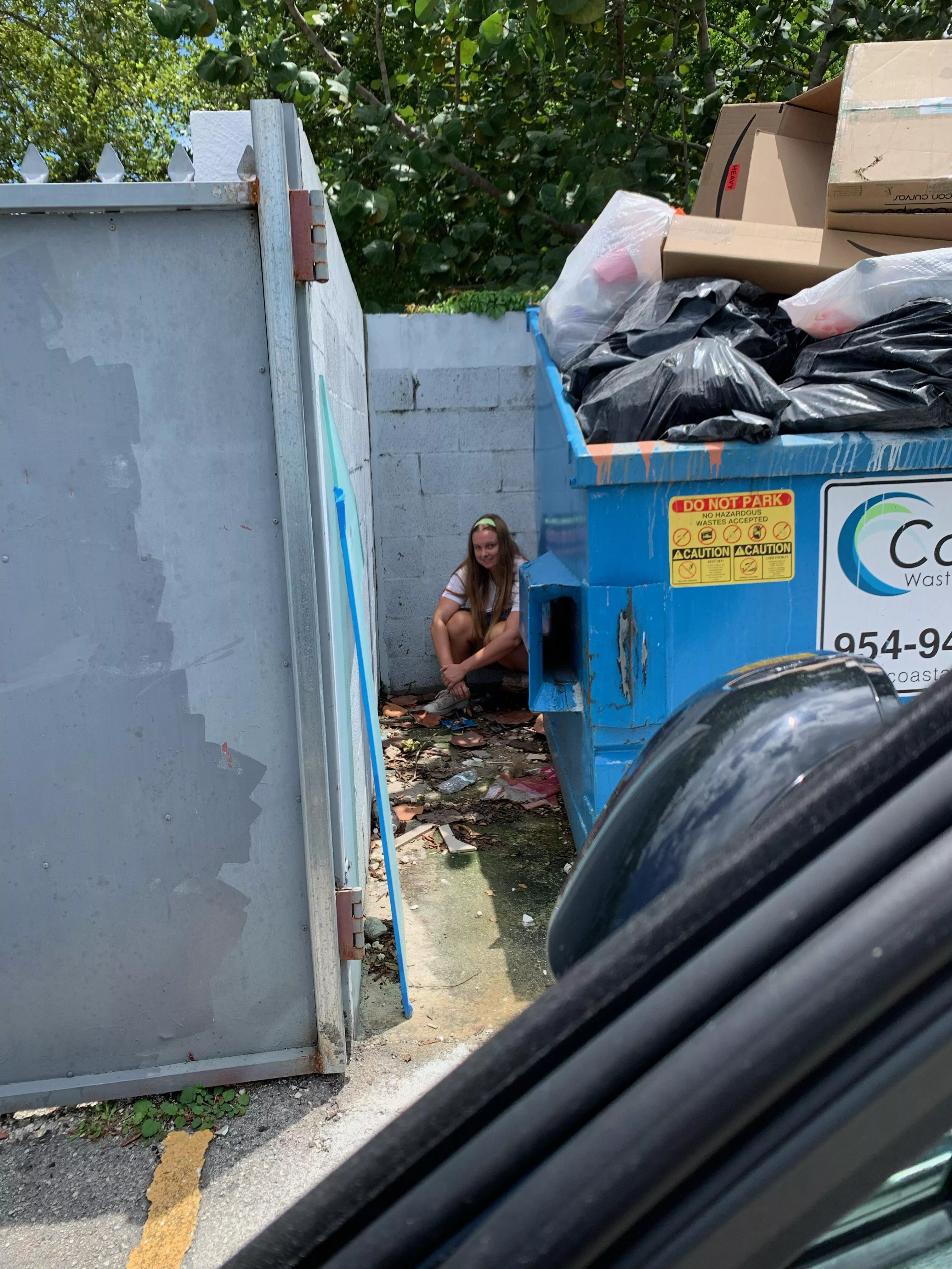 Watering the trash … posted by dalicious_