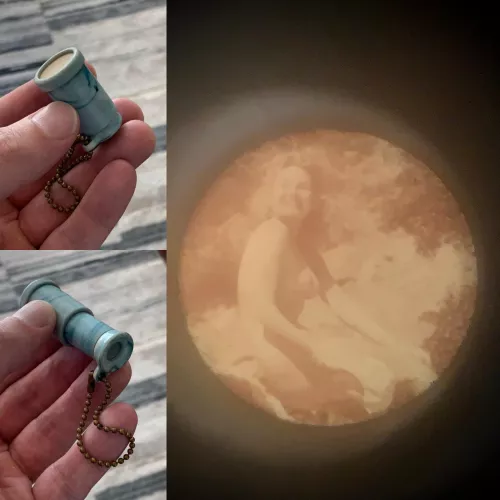 1940s peep show keychain by ajhart86