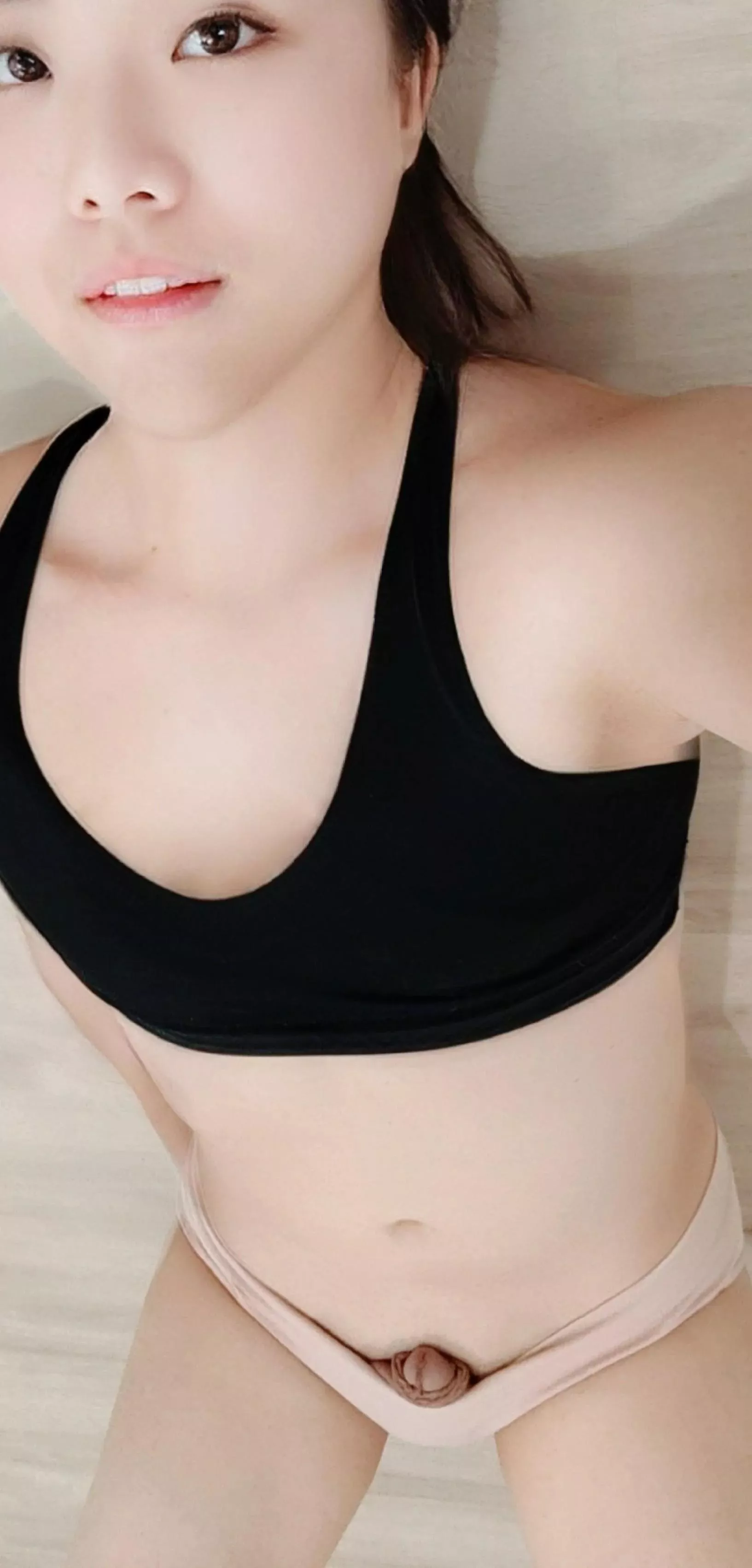 A lil yellow with a lil clitty for a big fellow! posted by AriMoon1004