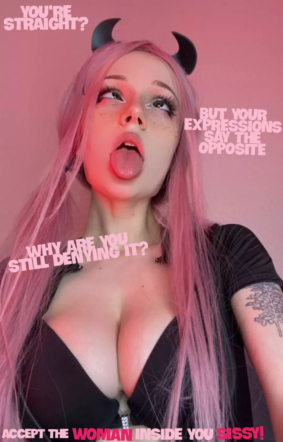 ACCEPT THE REALITY,GIVE IN TO THE WOMAN INSIDE YOU. posted by maskedreplier