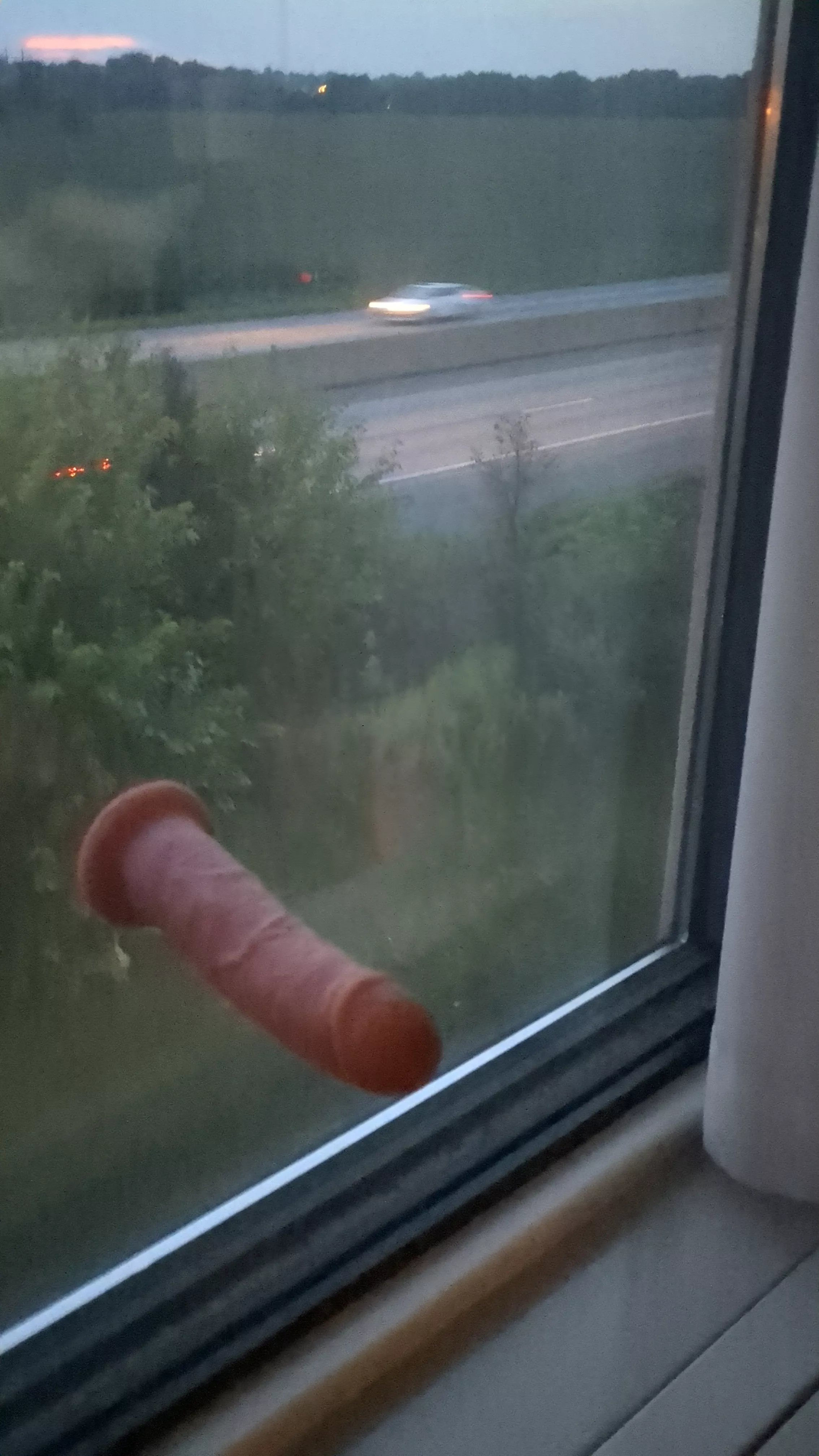 Fun against hotel window posted by loosetrees20