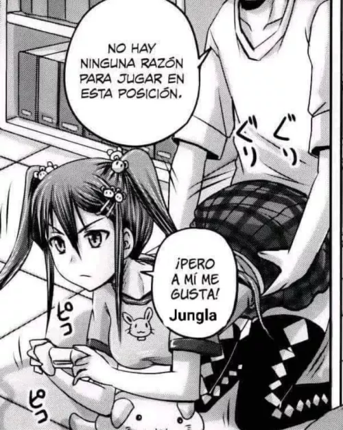 LF Mono Source: 1girl, twin tails, big breasts, big ass, text says, there is no reason to play in this posicion, but i like by LokiElectro