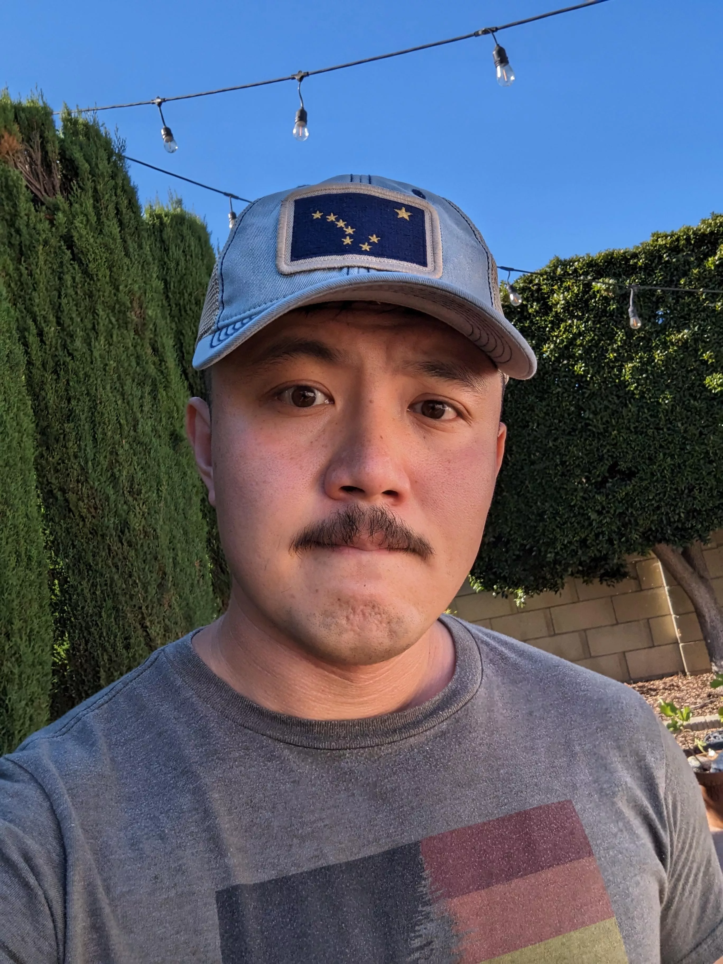 Recently moved to SoCal, but I got a new hat to remember my time living in Alaska. posted by AdmiralCharr