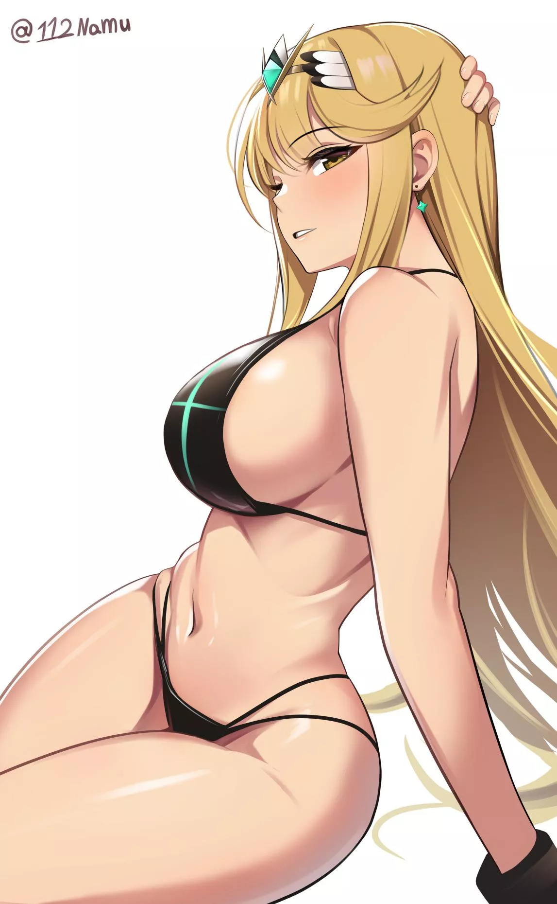 Swimsuit Mythra (Xenoblade Chronicles) posted by Lewdeology