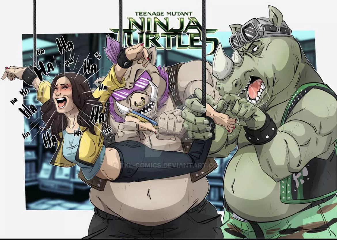 Tkl comics April oneill bebop and rocksteady posted by Sole_stroker_87