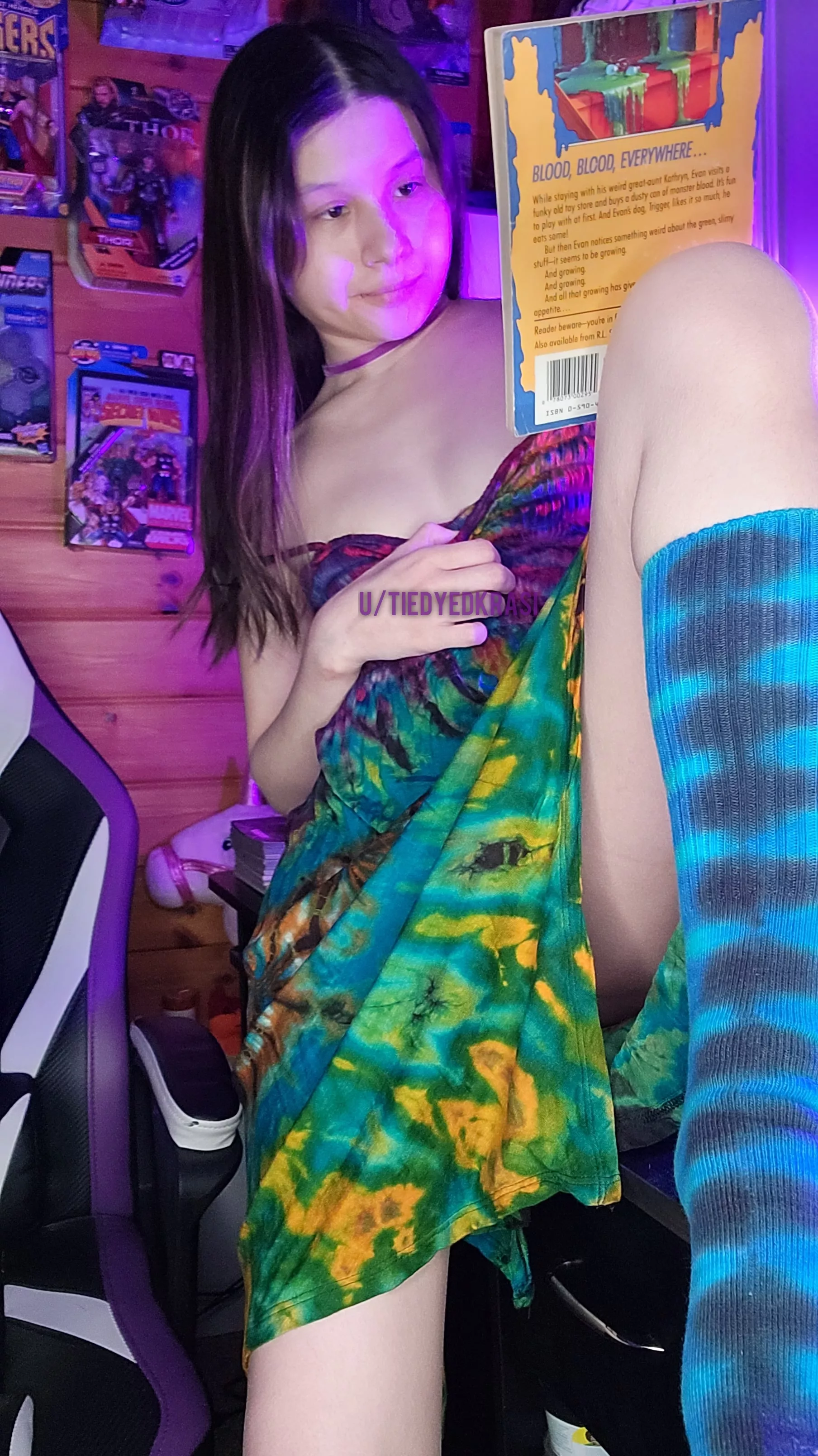 Wanna play with my Asian boobies as I read? posted by tiedyedkrasi