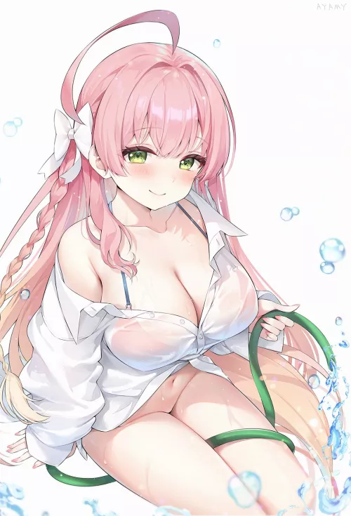 wet & bottomless Urawa [Blue Archive] by Zewen_Senpai